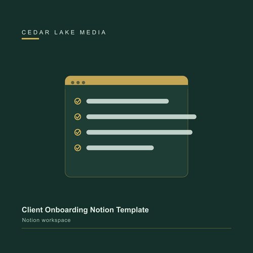 Client Onboarding Notion template workspace cover