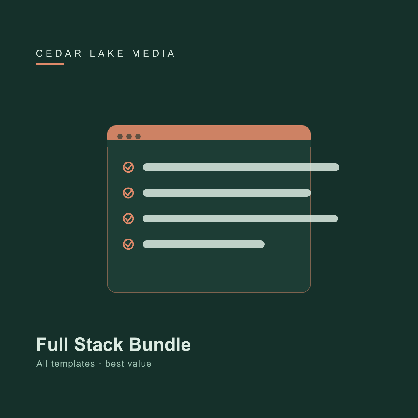 Cedar Lake Media Full Stack Bundle cover