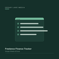 Freelance Finance Tracker spreadsheet template cover