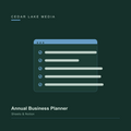 Annual Business Planner template dashboard cover